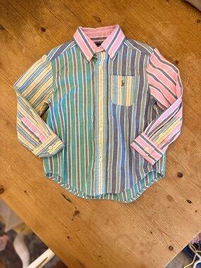 Polo by Ralph Lauren Multi-Color Striped Button-Down Shirt